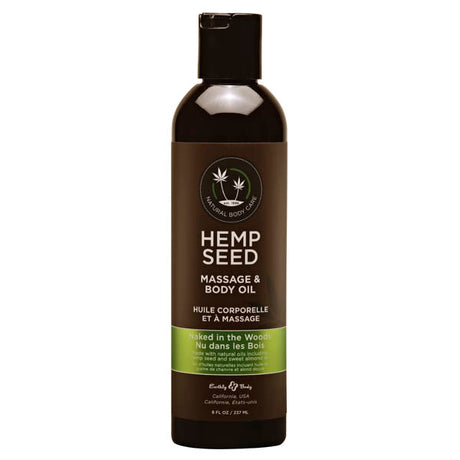 Hemp Seed Massage & Body Oil - (White Tea & Ginger) - Naughty by Nature Adult Store