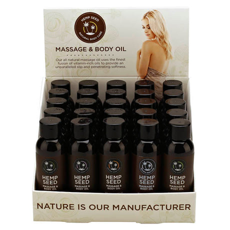 Hemp Seed Massage & Body Oil - Scented Massage Oils - Naughty by Nature Adult Store