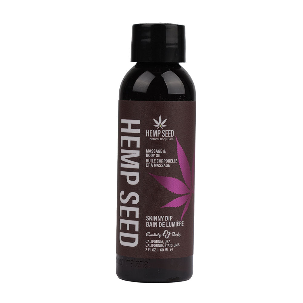 Hemp Seed Massage & Body Oil - Skinny Dip (Vanilla & Faiy Floss) - Naughty by Nature Adult Store