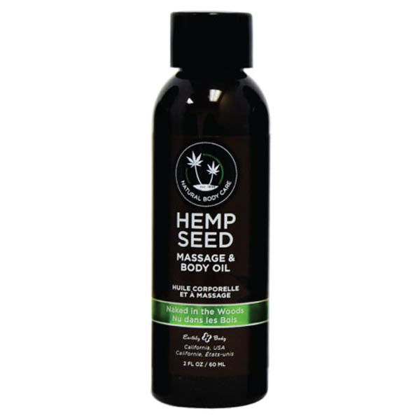 Hemp Seed Massage & Body Oil - Naked In The Woods (White Tea & Ginger) - Naughty by Nature Adult Store