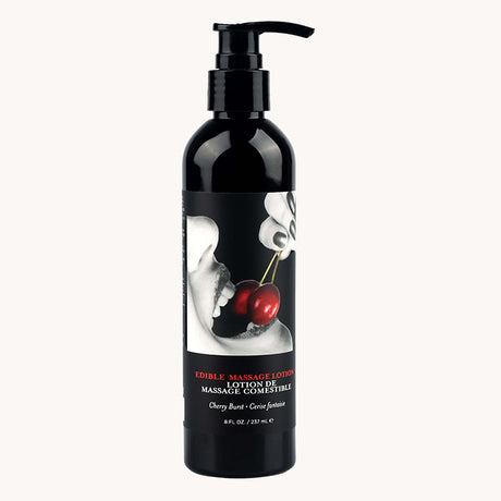 Edible - Cherry Flavoured Massage Lotion - 237 ml - Naughty by Nature Adult Store