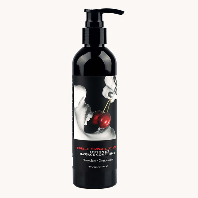 Edible - Cherry Flavoured Massage Lotion - 237 ml - Naughty by Nature Adult Store