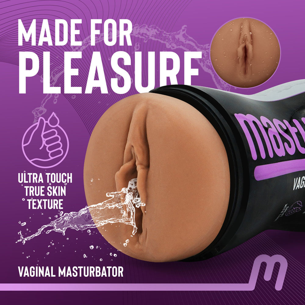 Masturmate - Vagina - Mocha - Brown Vagina Stroker - Naughty by Nature Adult Store