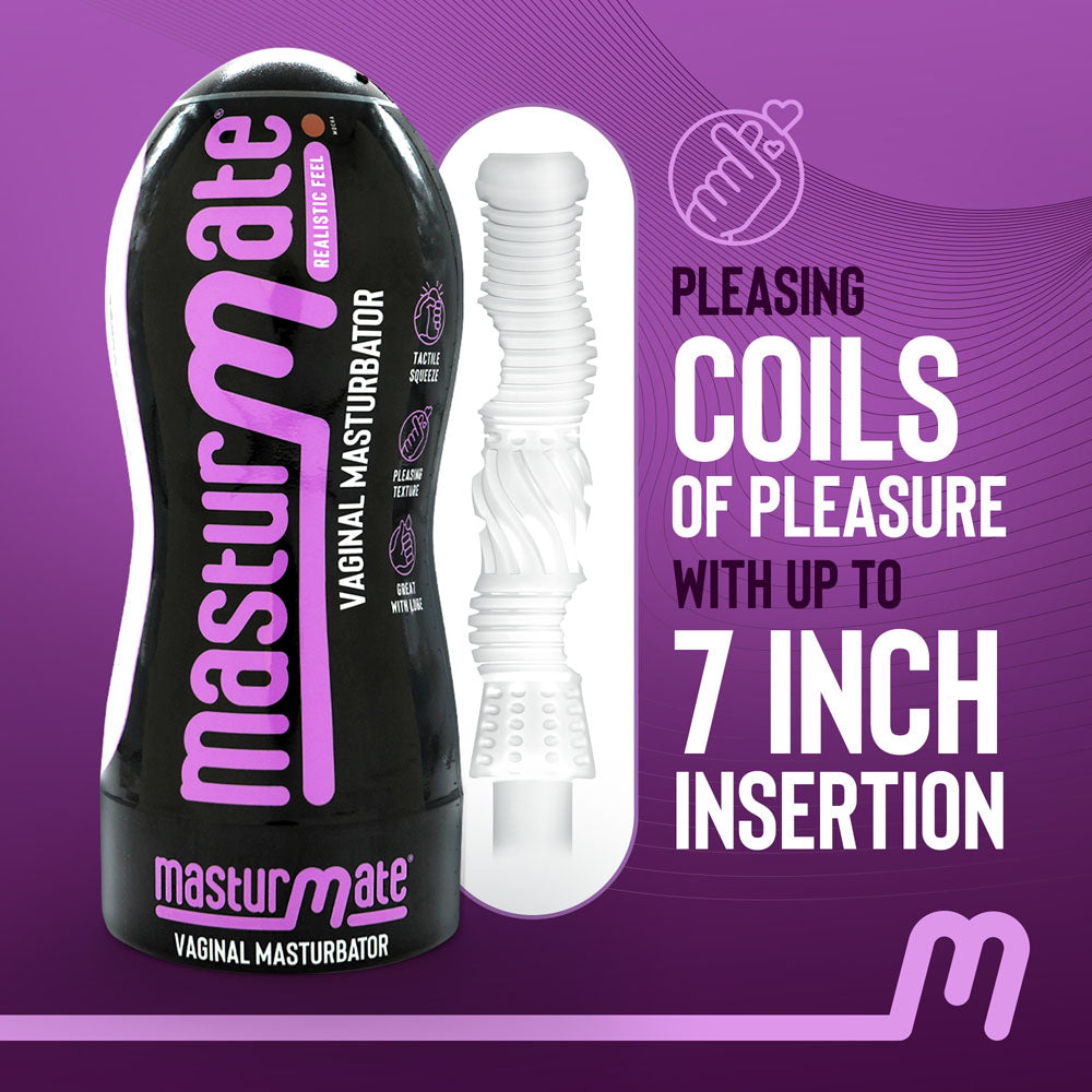 Masturmate - Vagina - Mocha - Brown Vagina Stroker - Naughty by Nature Adult Store