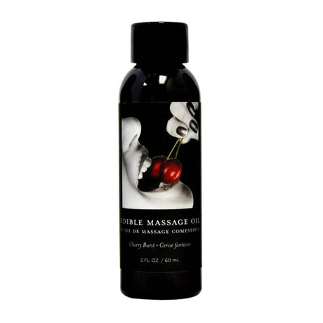 Edible Massage Oil - Cherry Burst Flavoured - 59 ml Bottle - Naughty by Nature Adult Store