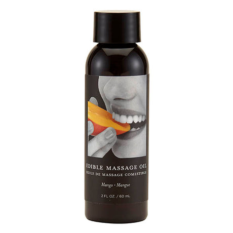 Edible Massage Oil - Mango Flavoured - 59 ml Bottle - Naughty by Nature Adult Store