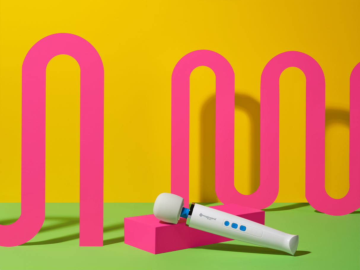 Magic Wand Mini - White Rechargeable Massage Wand - Naughty by Nature Adult Store