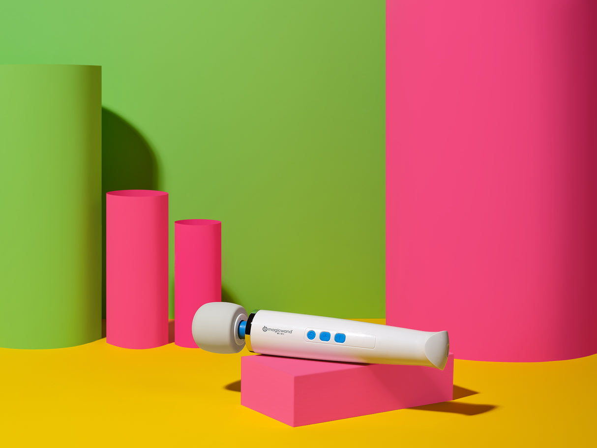 Magic Wand Mini - White Rechargeable Massage Wand - Naughty by Nature Adult Store
