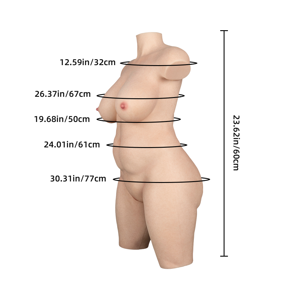Medium Olivia BBW Sex Doll Silicone