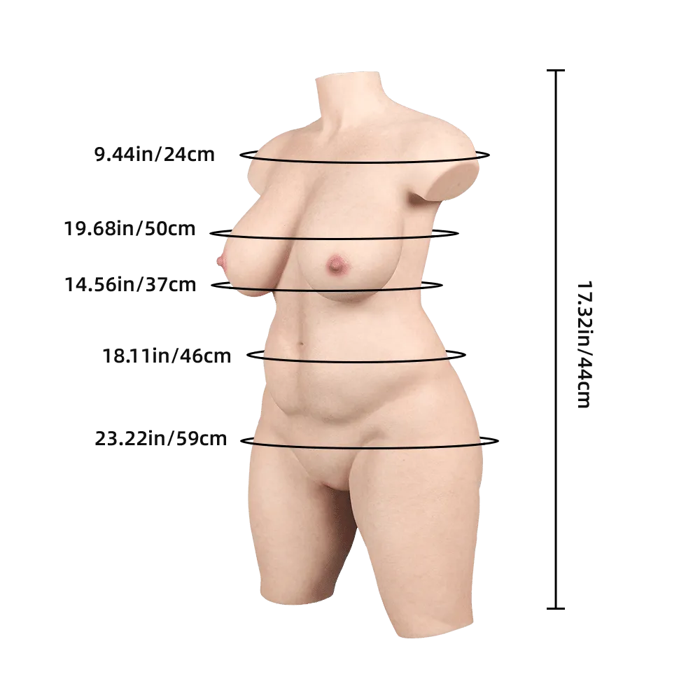 Mini Olivia Sex Doll Torso Silicone BBW