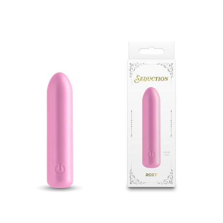 Seduction Roxy - Metallic Pink Rechargeable Vibrating Bullet - Naughty by Nature Adult Store