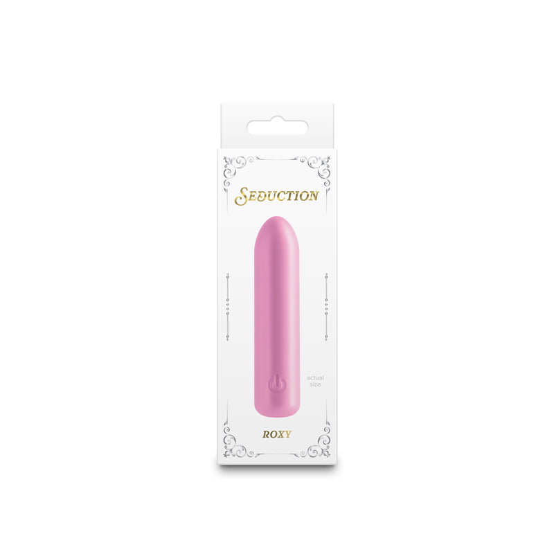 Seduction Roxy - Metallic Pink Rechargeable Vibrating Bullet - Naughty by Nature Adult Store