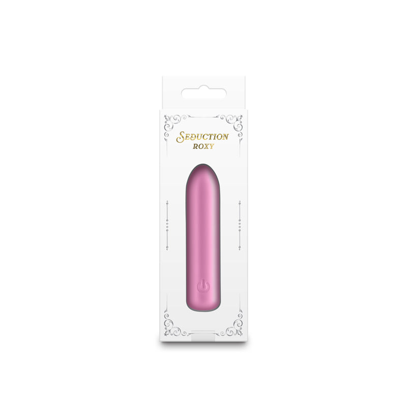Seduction Roxy - Metallic Pink Rechargeable Vibrating Bullet - Naughty by Nature Adult Store