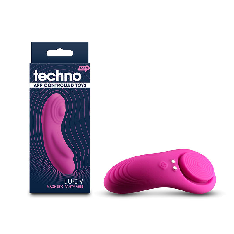 Techno - Lucy - Magenta - Magenta USB Rechargeable Panty Vibrator with App Control - Naughty by Nature Adult Store