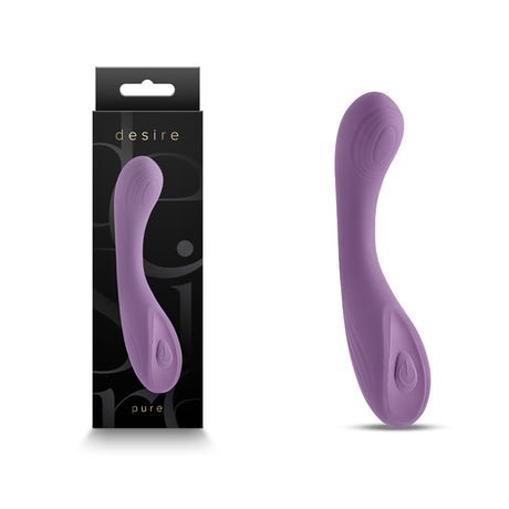 Desire - Pure - Dusty Lavender - Lavender 13.7 cm USB Rechargeable Vibrator - Naughty by Nature Adult Store