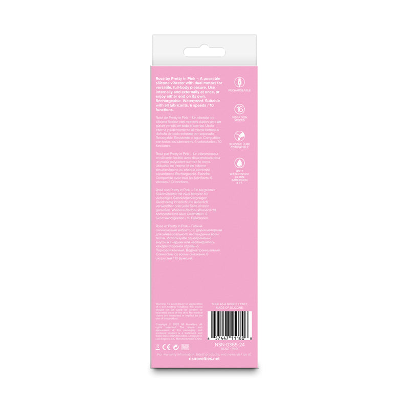 Pretty In Pink Rose USB Rechargeable Vibrator