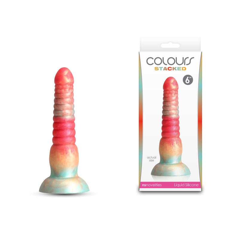 Colours Stacked - 6'' Dildo Red/Gold 16 cm Fantasy Dildo