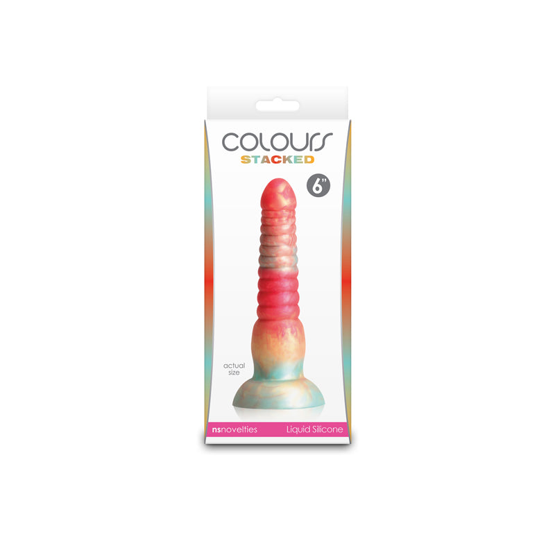 Colours Stacked - 6'' Dildo Red/Gold 16 cm Fantasy Dildo
