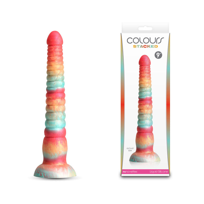 Colours Stacked - 9'' Dildo Red/Gold 23 cm Fantasy Dildo