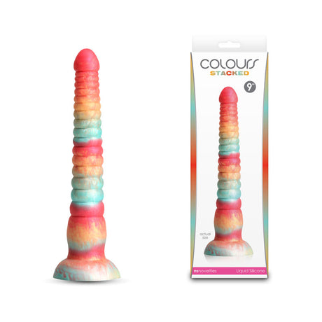 Colours Stacked - 9'' Dildo Red/Gold 23 cm Fantasy Dildo