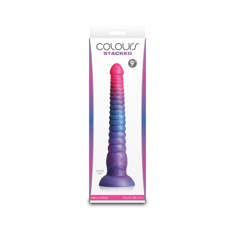 Colours Stacked - 9'' Dildo Pink/Blue 23 cm Fantasy Dildo