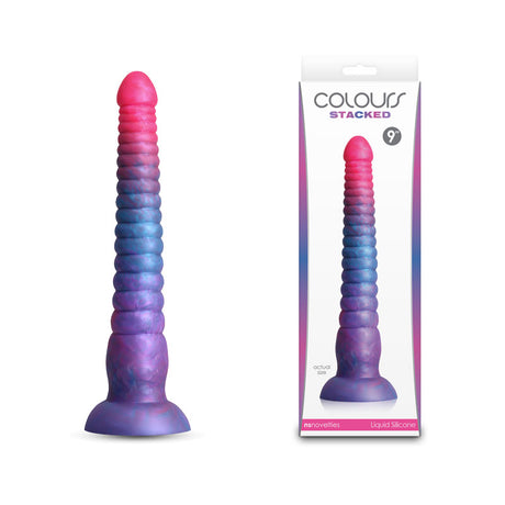 Colours Stacked - 9'' Dildo Pink/Blue 23 cm Fantasy Dildo