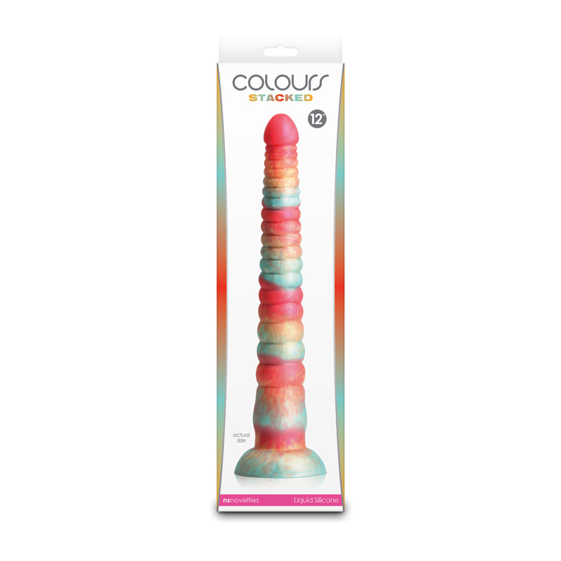 Colours Stacked - 12'' Dildo Red/Gold 30.6 cm Fantasy Dildo