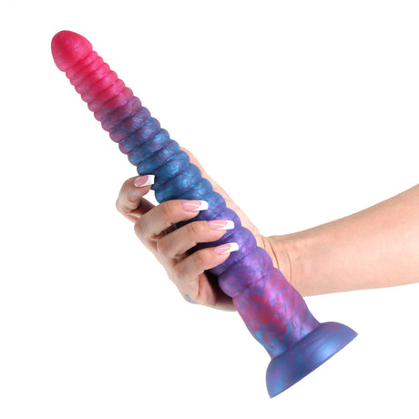 Colours Stacked - 12'' Dildo Pink/Blue Fantasy Dildo