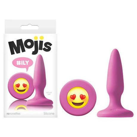 Mojis - #ILY - Pink 8.6 cm (3.4'') Mini Butt Plug with Emoji Base - Naughty by Nature Adult Store