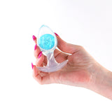 Glams Cosmic - Medium - Clear/Blue 9.5 cm Butt Plug