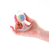 Glams Cosmic - Medium - Clear/Rainbow 9.5 cm Butt Plug