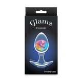 Glams Cosmic - Medium - Clear/Rainbow 9.5 cm Butt Plug