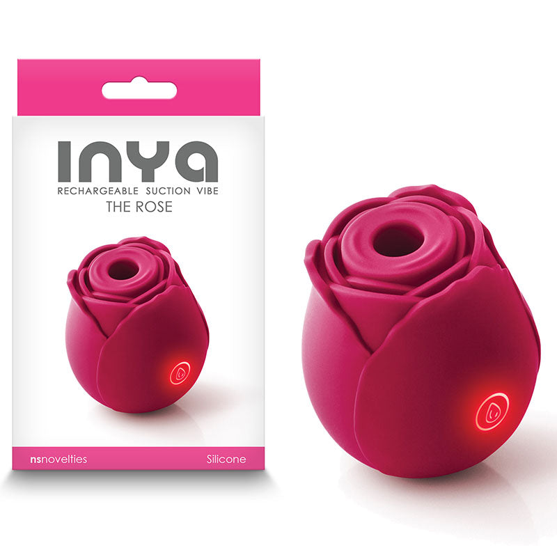 INYA The Rose - Red Clitoral Air Pulsation Stimulator - Naughty by Nature Adult Store