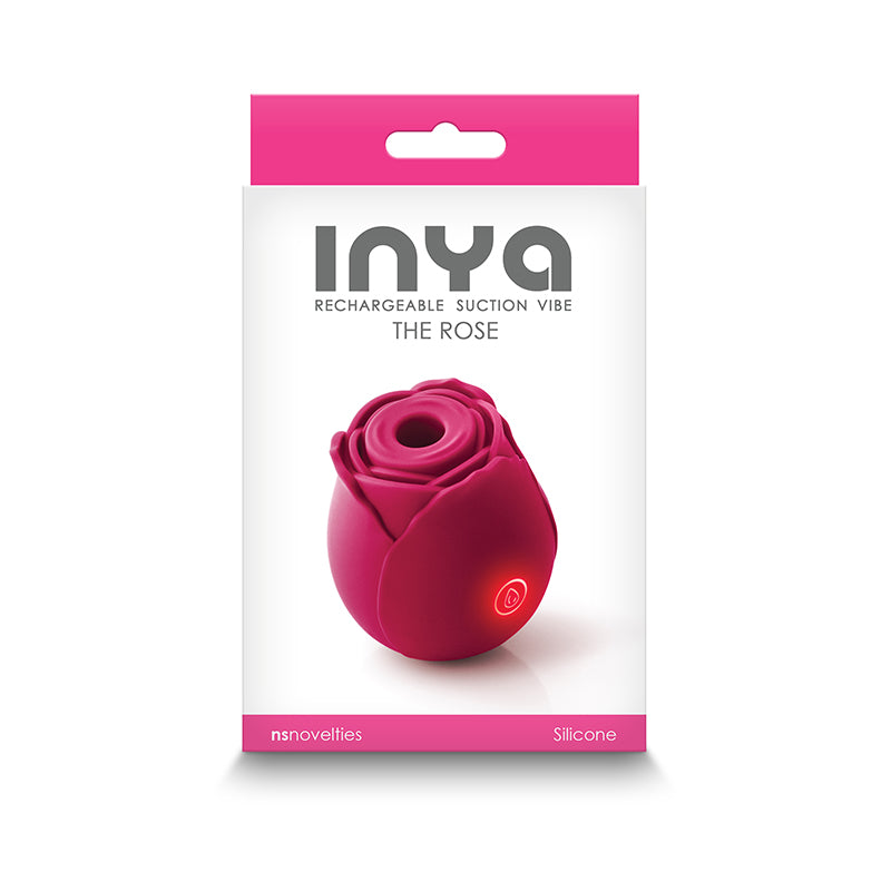INYA The Rose - Red Clitoral Air Pulsation Stimulator - Naughty by Nature Adult Store