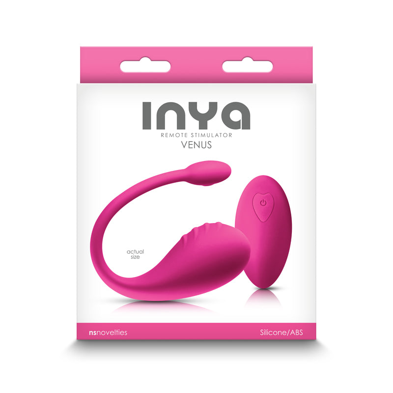 INYA Venus - Pink - Pink USB Rechargeable Stimulator with Remote - Naughty by Nature Adult Store