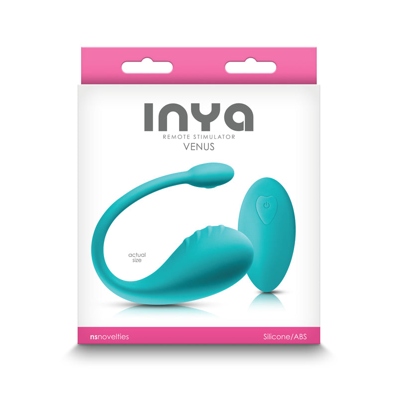 INYA Venus - Teal - Teal USB Rechargeable Stimulator with Remote - Naughty by Nature Adult Store