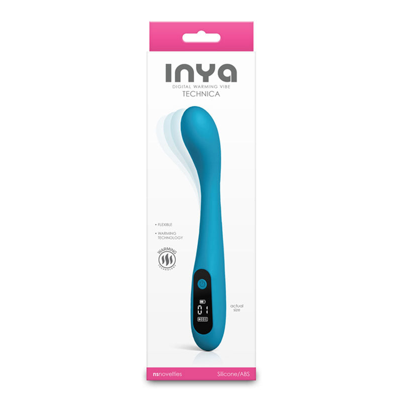 INYA Technica - Teal 19.2 cm Warming Vibrator