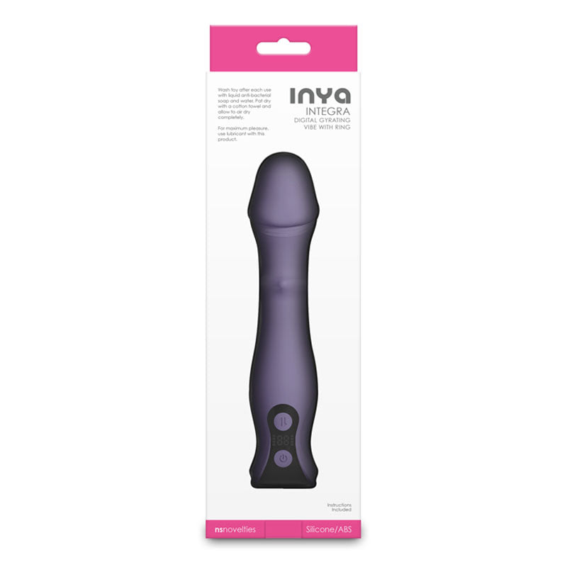 INYA Integra - Grey 18.2 cm Vibrator with Sliding Ring Shaft