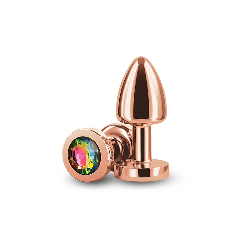 Rear Assets Petite - Rose Gold with Rainbow Gem - Naughty by Nature Adult Store
