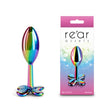 Rear Assets Clover - Multicolour - Multicoloured 9.2 cm Metallic Butt Plug - Naughty by Nature Adult Store