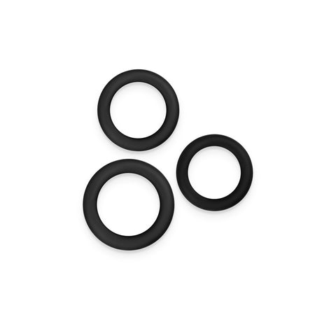 Renegade 3pc Slim Rings - Black Cock Rings - Set of 3 Sizes