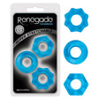 Renegade Chubbies Blue Cock Rings - Set of 3 - Naughty by Nature Adult Store