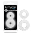 Renegade Double Stack - Clear Cock Rings Set of 2 - Naughty by Nature Adult Store