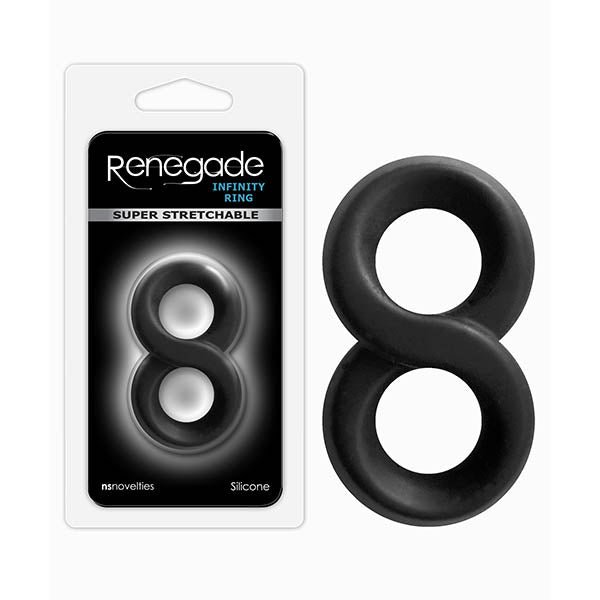 Renegade Infinity Ring - Black Cock & Ball Rings - Naughty by Nature Adult Store