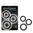 Renegade Diversity Rings - Black Cock Rings - Set of 3 Sizes - Naughty by Nature Adult Store