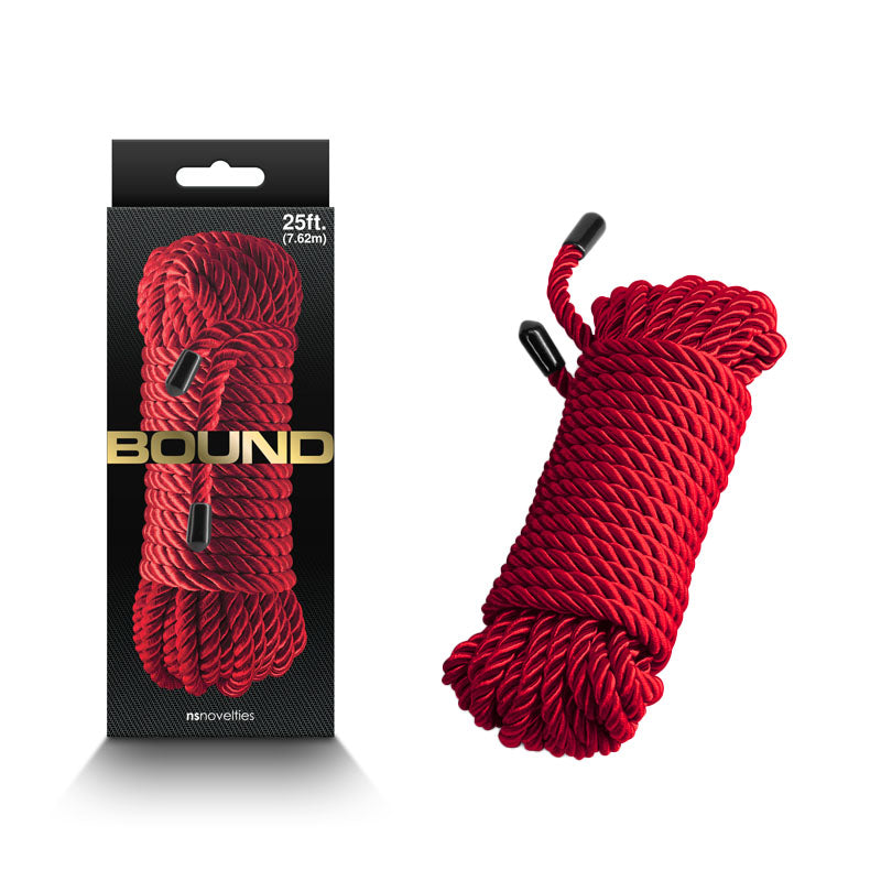Bound Rope - Red - Red Bondage Rope - 7.6 metre length - Naughty by Nature Adult Store