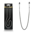 Bound Nipple Clamps - Gunmetal Nipple Clamps with Chain - Naughty by Nature Adult Store