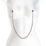Bound Nipple Clamps - Gunmetal Nipple Clamps with Chain - Naughty by Nature Adult Store