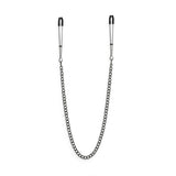 Bound Nipple Clamps - Gunmetal Nipple Clamps with Chain - Naughty by Nature Adult Store