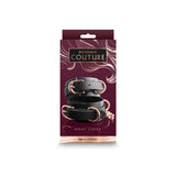 Bondage Couture Wrist Cuffs - Black Restraints - Naughty by Nature Adult Store